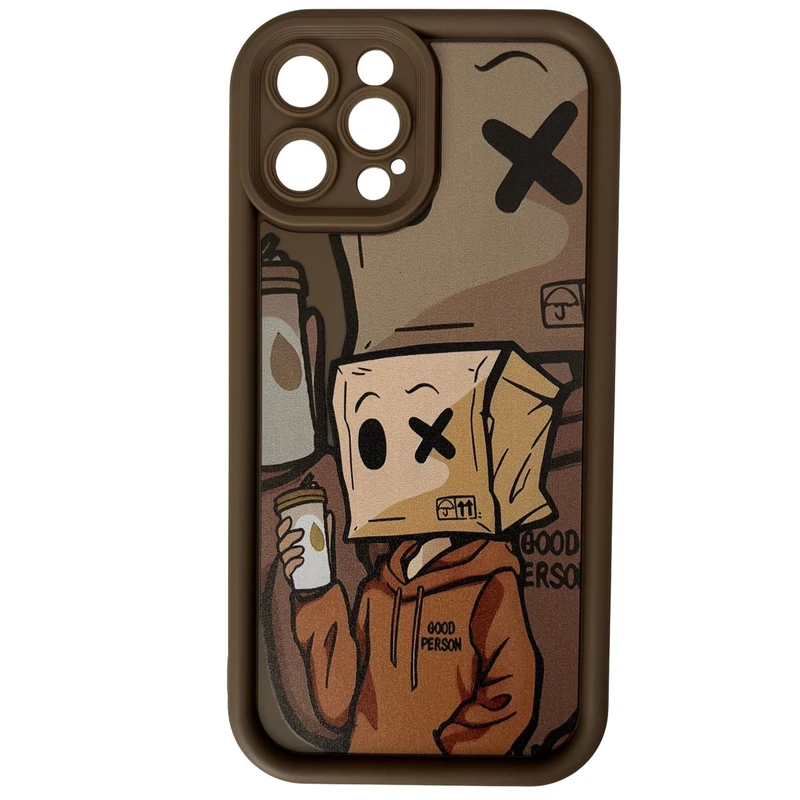 کاور مدل سولید طرح مارشمالو کد 495 مناسب برای گوشی موبایل اپل iPhone 12 Pro Max