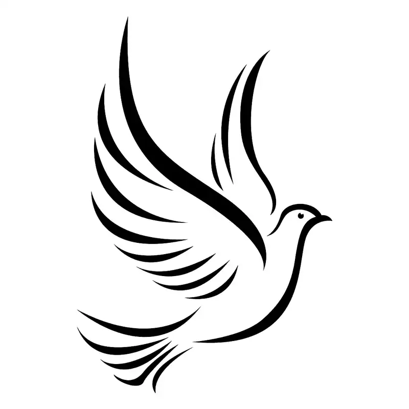 شابلون باتیس آرت طرح پرنده کد 137