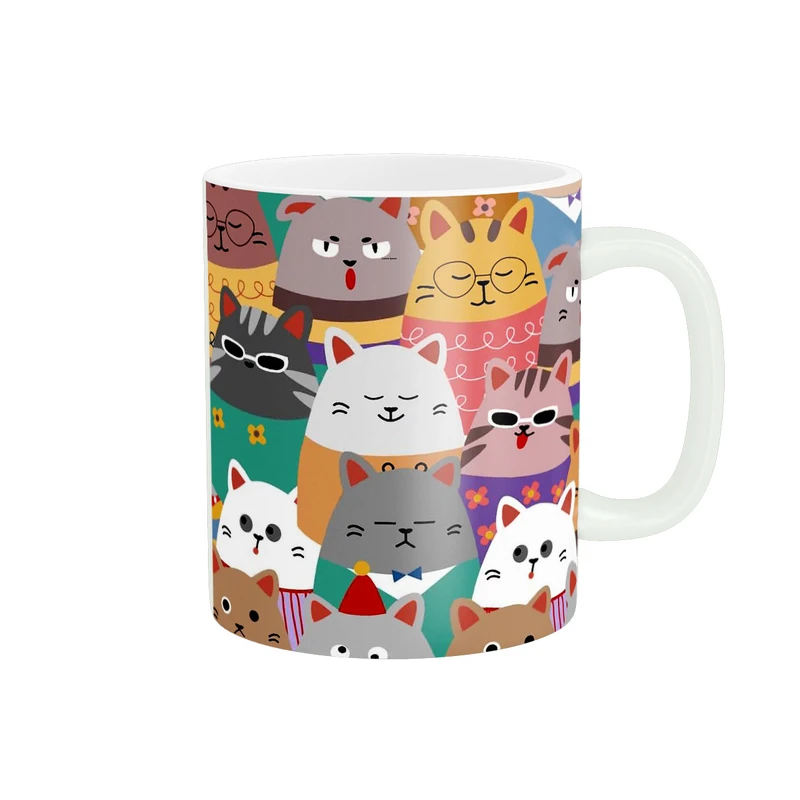 ماگ زیگورات مدل گربه های فانتزی کد 1514