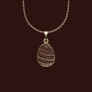 گردنبند طلا 18 عیار زنانه مدوپد مدل هندسی کد X2-1-1004