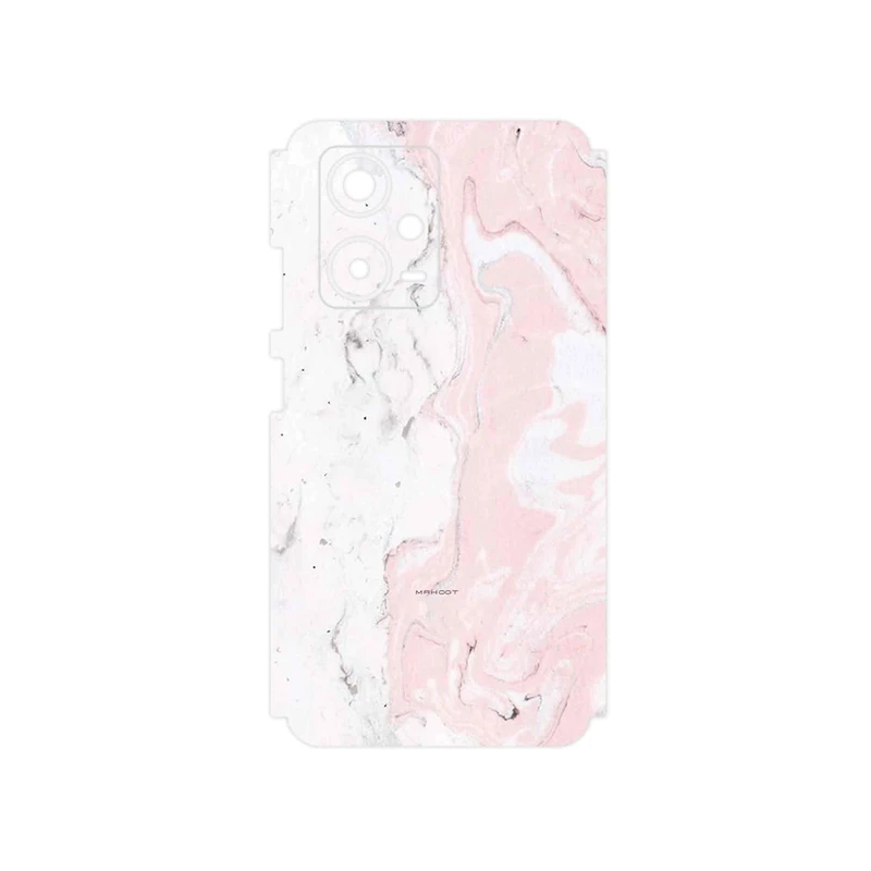 برچسب پوششی ماهوت مدل Blanco_Pink_Marble مناسب برای گوشی موبایل شیائومی Redmi Note 12 Pro Plus