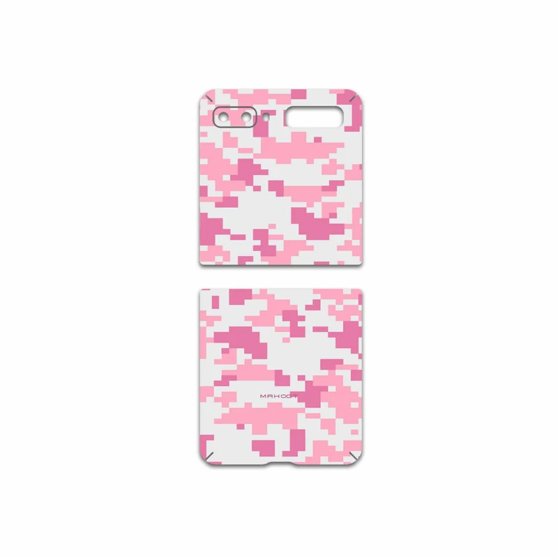 برچسب پوششی ماهوت مدل Army-Pink-pixel مناسب برای گوشی موبایل سامسونگ Galaxy Z Flip