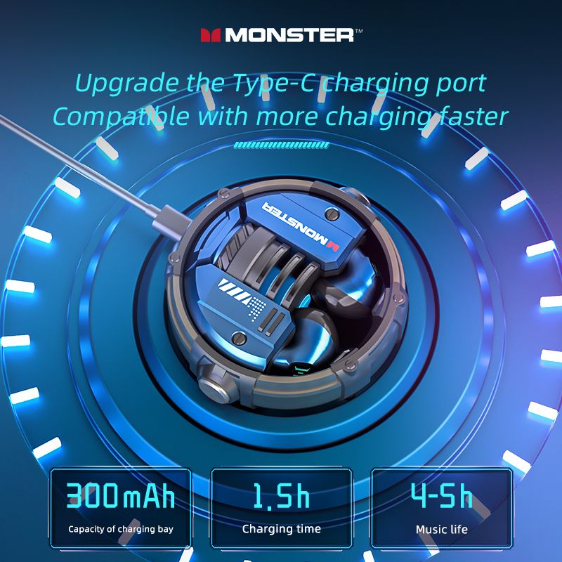 هدفون بلوتوثی مانستر مدل XKT10  -  - 5