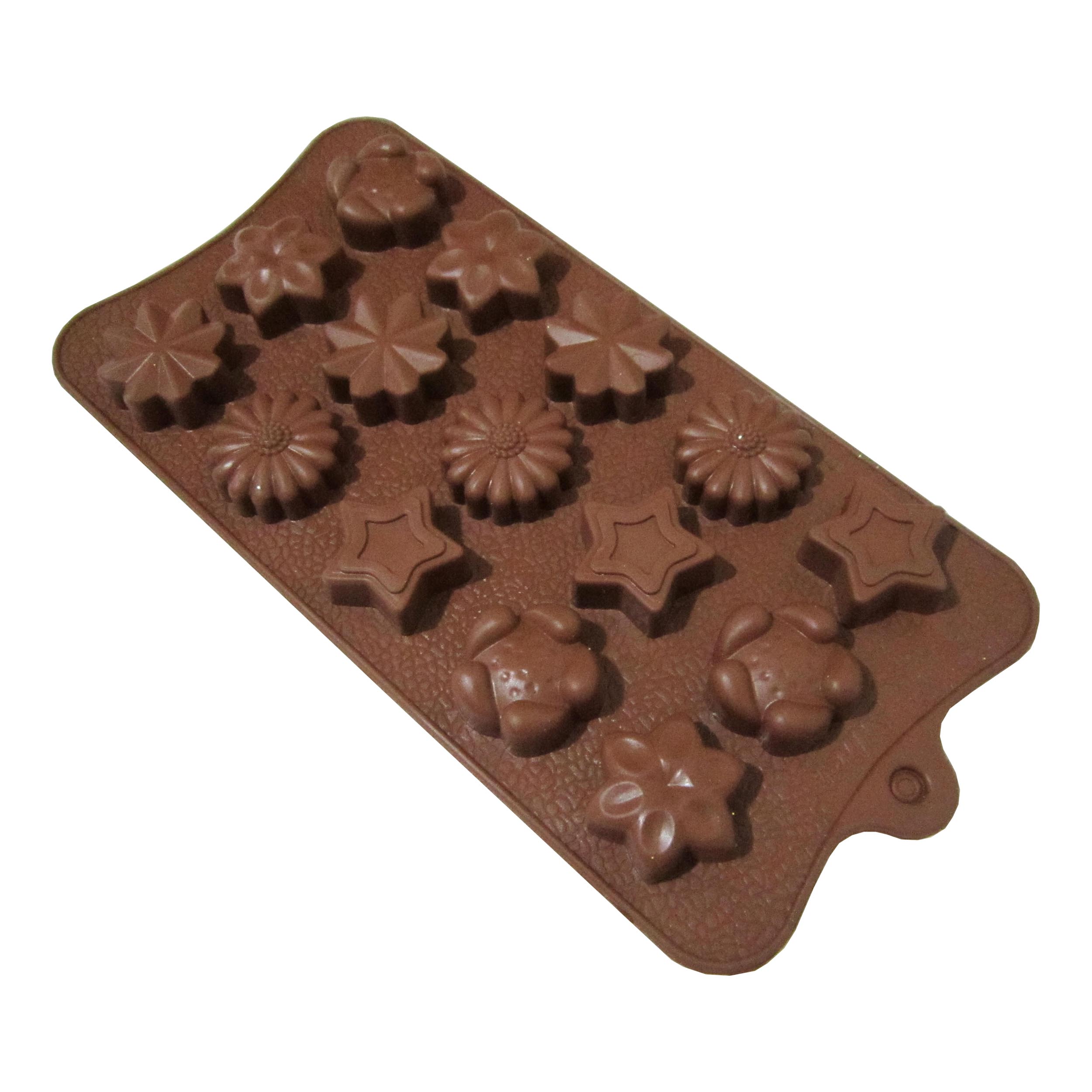 قالب شکلات مدل گل و ستاره مجموعه 2 عددي