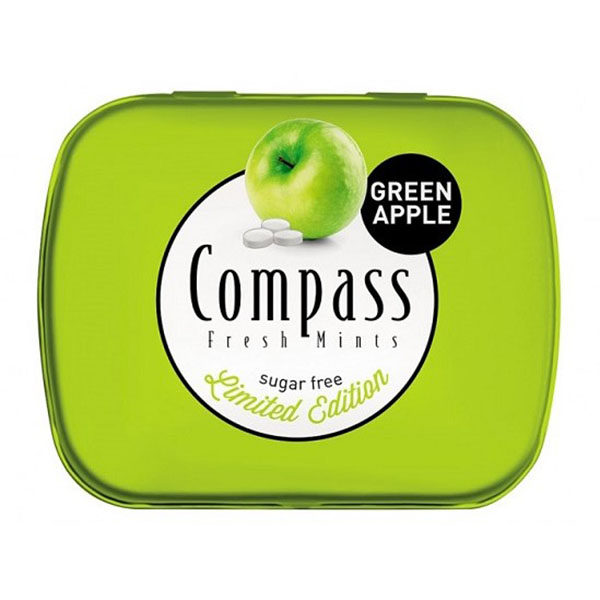 نقد و بررسی خوشبو کننده دهان بدون شکر کامپس با طعم سیب سبز - بسته 48 عددی توسط خریداران