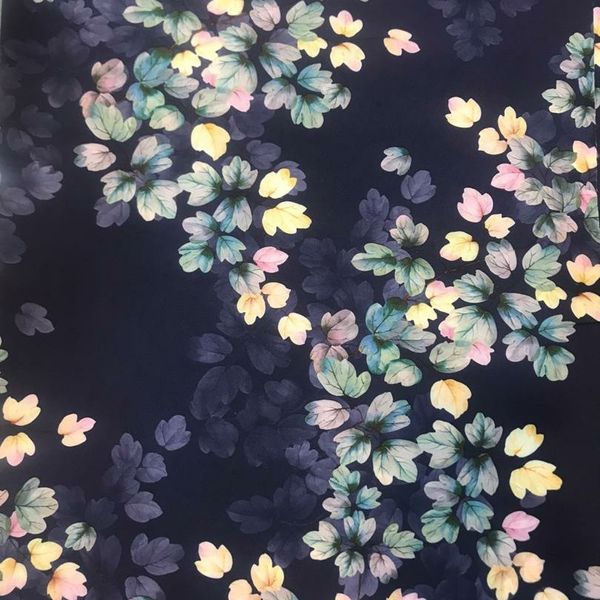 پارچه چادر مدل سوپر سافت طرح برگ ریز