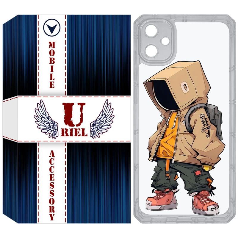 کاور یوریل مدل Clear کد 39 طرح پسر مناسب برای گوشی موبایل سامسونگ Galaxy A05