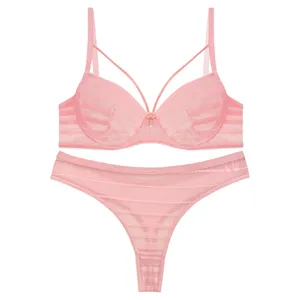 ست شورت و سوتین زنانه نوشه پوش مدل 720 رنگ صورتی