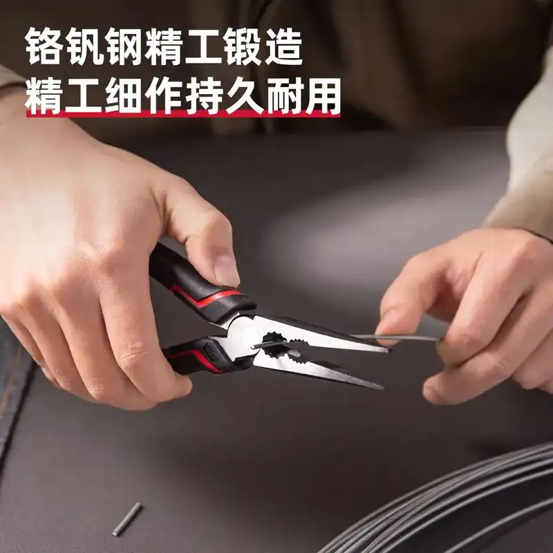 انبر دم باریک دلی مدل DL101108 سایز 8 اینچ