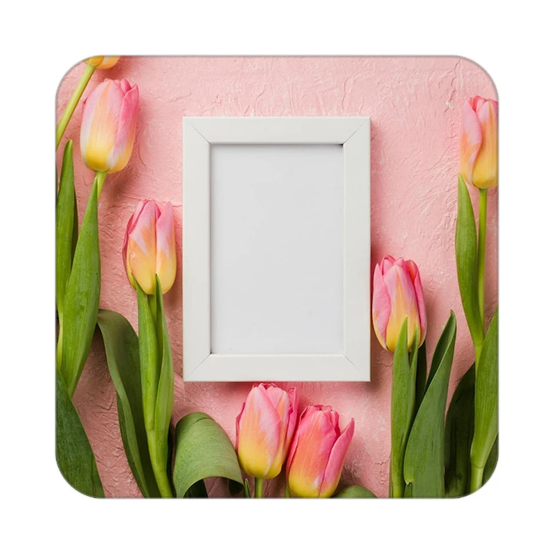 زیر لیوانی کاکتی طرح گل مدل mp17359