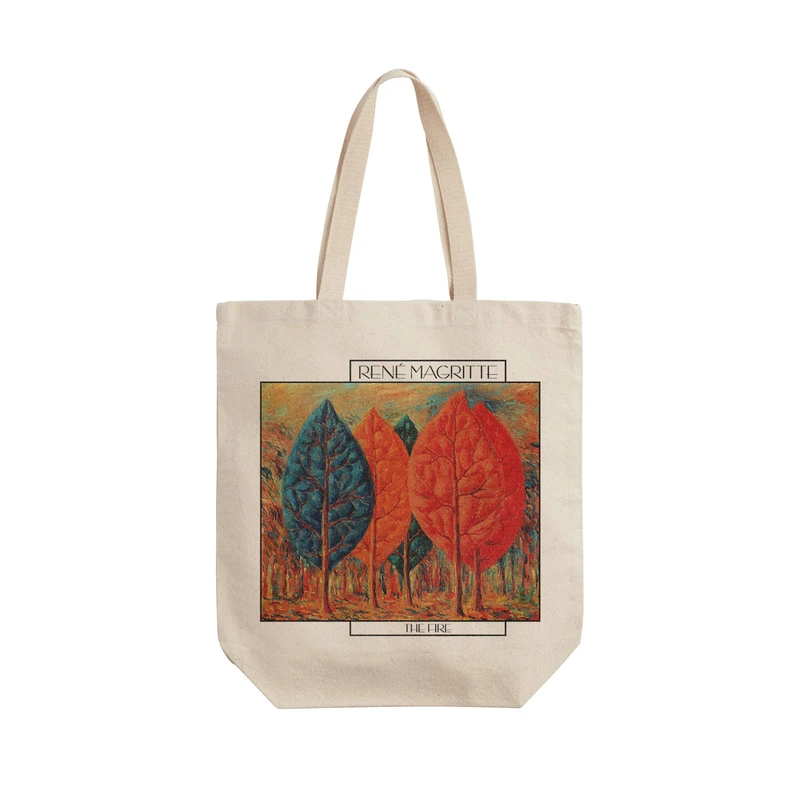 ساک خرید ترمه طراحان ایده مدل آتش از ماگریت کد art0461 - L