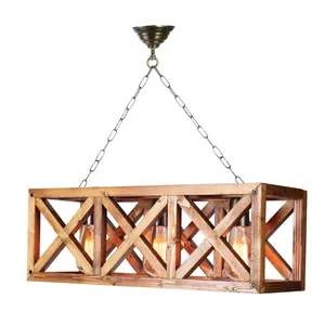 چراغ آویز ای دی ام وود مدل مشبک کد W-300