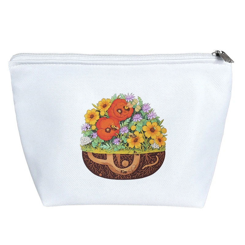 کیف لوازم آرایش دخترانه خندالو مدل گل کد H1415