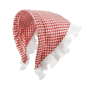 تل مو زنانه مدل چهارخونه کد G_Lnd_471