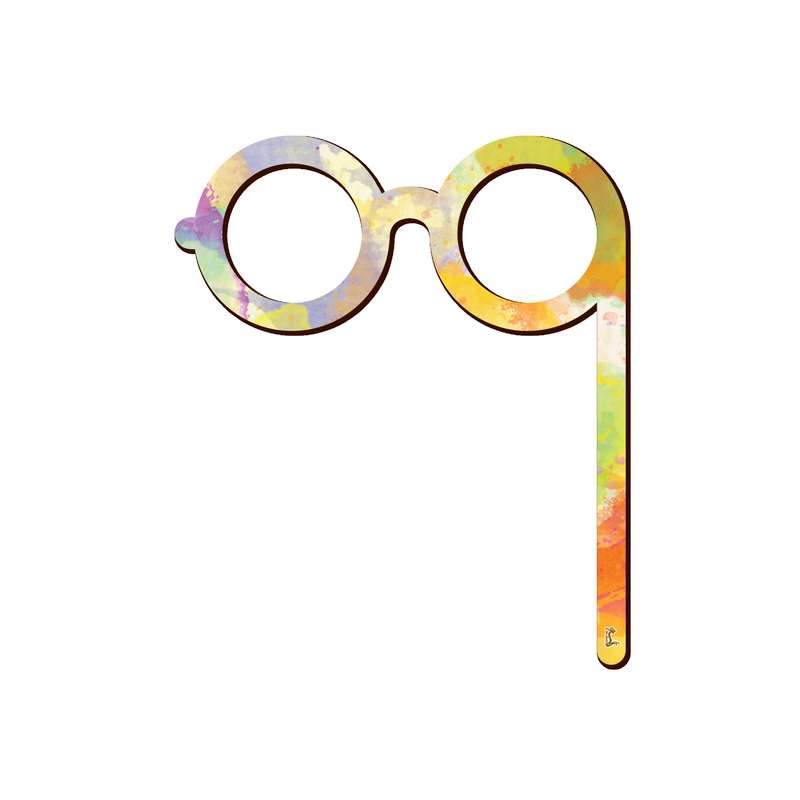 نشانگر کتاب لوکسینو مدل عینک آرزوها طرح آبرنگی