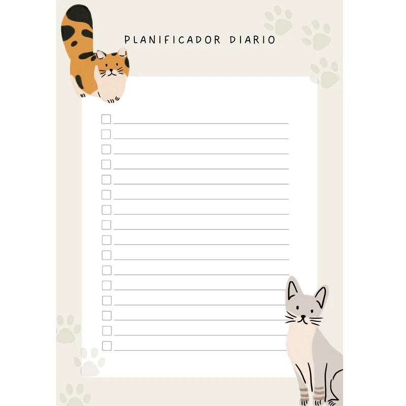کاغذ A5 مدل planner و to do list کد 10110 بسته 20 عددی