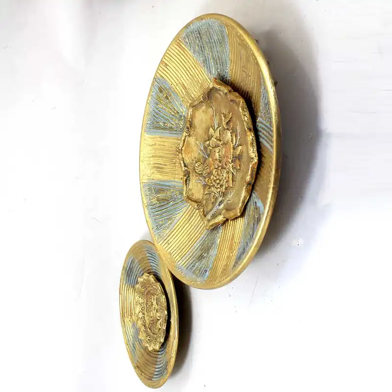 بشقاب دیوارکوب سفالی طرح پرنده مجموعه 2 عددی