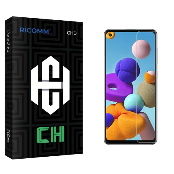 محافظ صفحه نمایش ریکام مدل CH glass مناسب برای گوشی موبایل سامسونگ Galaxy A21s