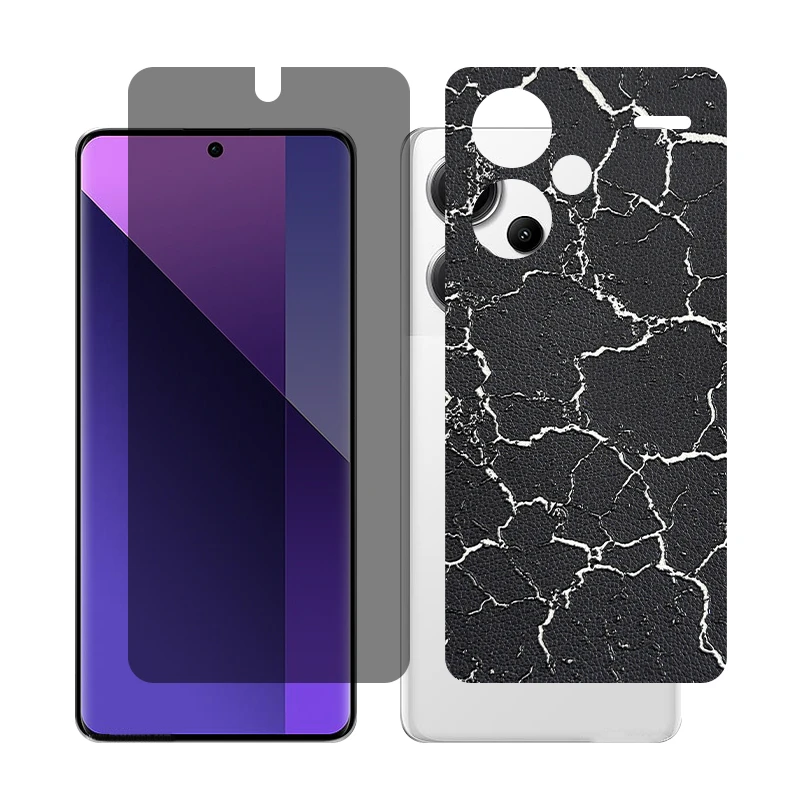 محافظ صفحه نمایش حریم شخصی گلس مدل Together مناسب برای گوشی موبایل شیائومی Redmi Note 13 Pro Plus به همراه برچسب پوششی پشت گوشی
