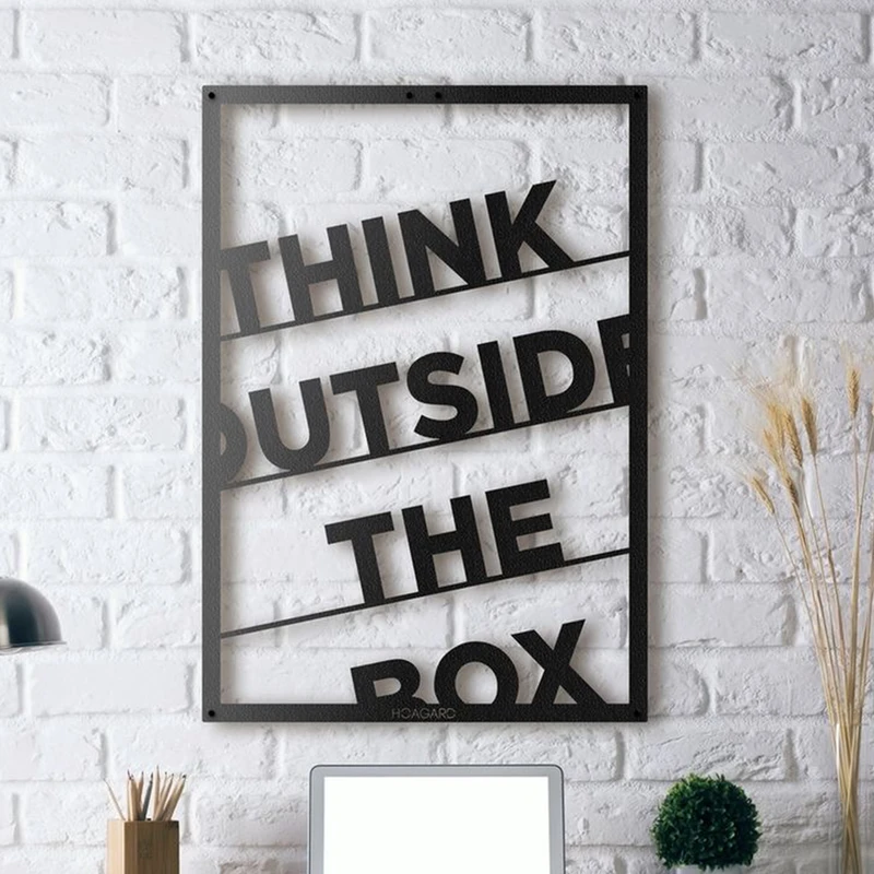استیکر دکو رستا مدل THINK OUTSIDE THE BOX کد C188