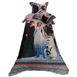 سرویس خواب طرح سه بعدی السا و آنا کد 3 یک نفره 4 تکه