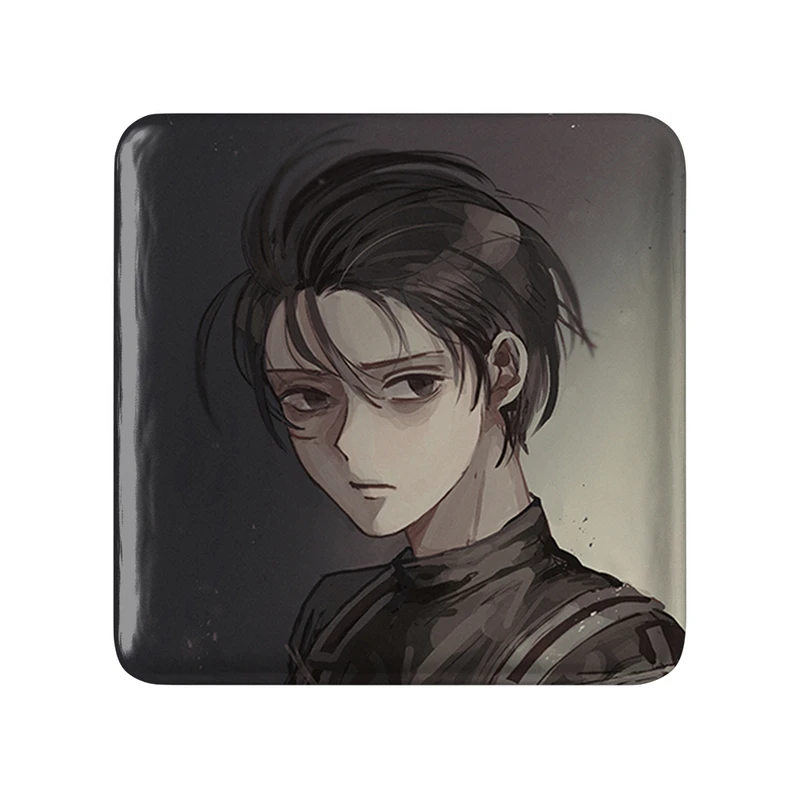 مگنت خندالو طرح میکاسا انیمه اتک آن تایتان Attack on Titan  مدل مربعی کد 18605