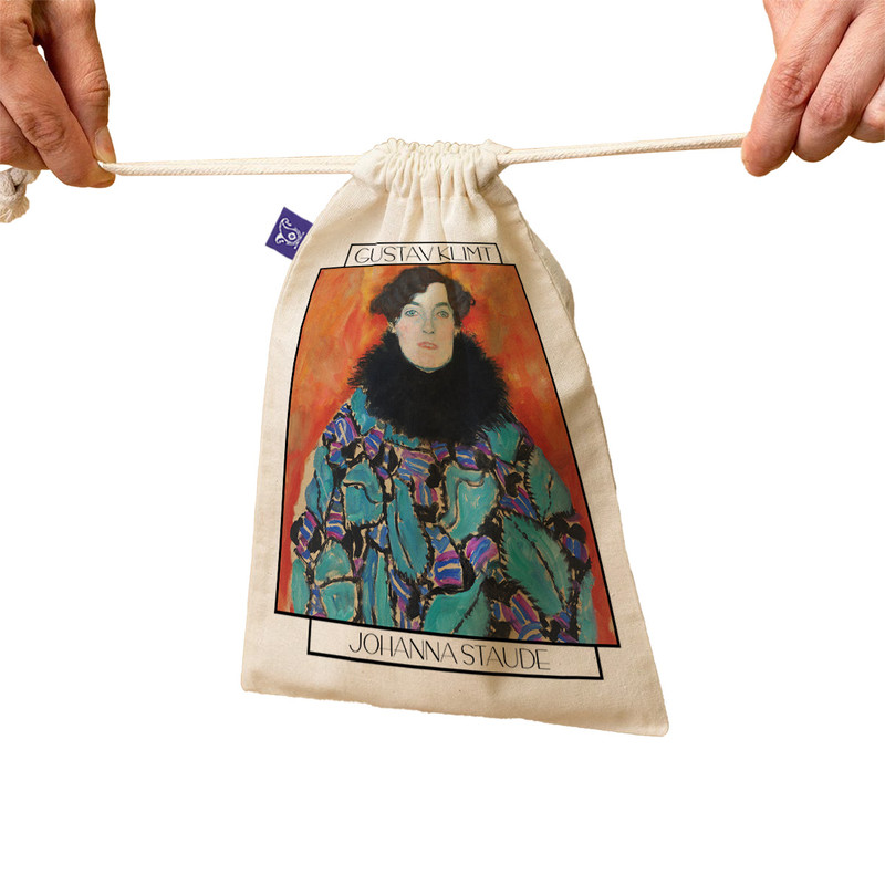 نظم دهنده ترمه طراحان ایده مدل کیسه بند دار پرتره یوهانا استود از کلیمت کد art0093 بسته سه عددی