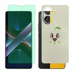 Glass Together model Green light screen protector suitable for Xiaomi Poco X7 Pro mobile phone with back cover sticker