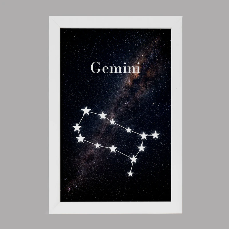 تابلو خندالو مدل دکوراتیو ماه تولد خرداد Gemini کد M58 مجموعه 1 عددی