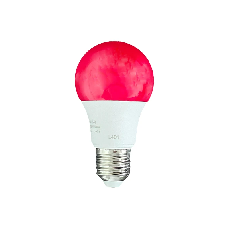 لامپ ال‌ای‌دی 9 وات تکتاب مدل رنگی پایه E27