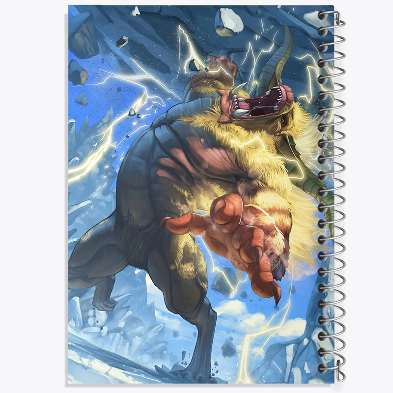 دفتر نقاشی 50 برگ خندالو طرح بازی شکارچی هیولا (Monster Hunter) کد 33263