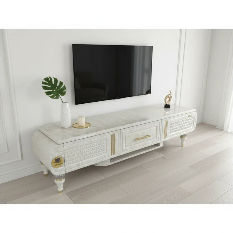 میز تلویزیون آرچین چوب مدل کریستال  مناسب برای تلویزیون تا 60 اینچ