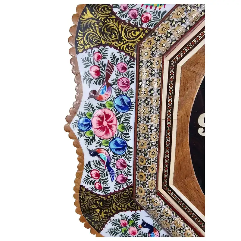 ساعت خاتم کاری مدل گل مرغ کد s102