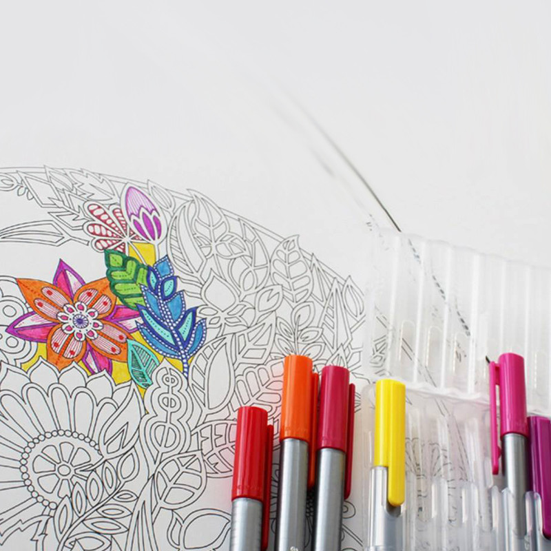 روان نویس استدلر کد 334PCC20 مدل Triplus Fineliner Brilliant Colours بسته 20 عددی به همراه کیف