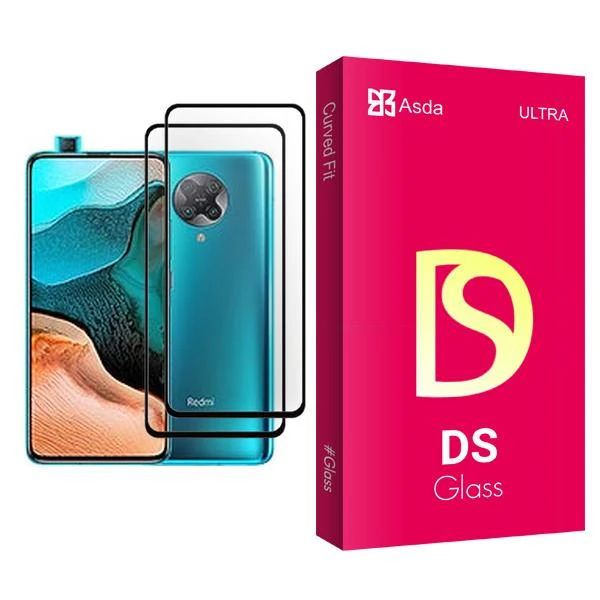 محافظ صفحه نمایش آسدا مدل DS Glass MIX002 مناسب برای گوشی موبایل شیائومی Redmi K30 Pro بسته دو عددی