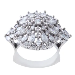      انگشتر نقره زنانه بازرگانی میلادی کد AWR_605