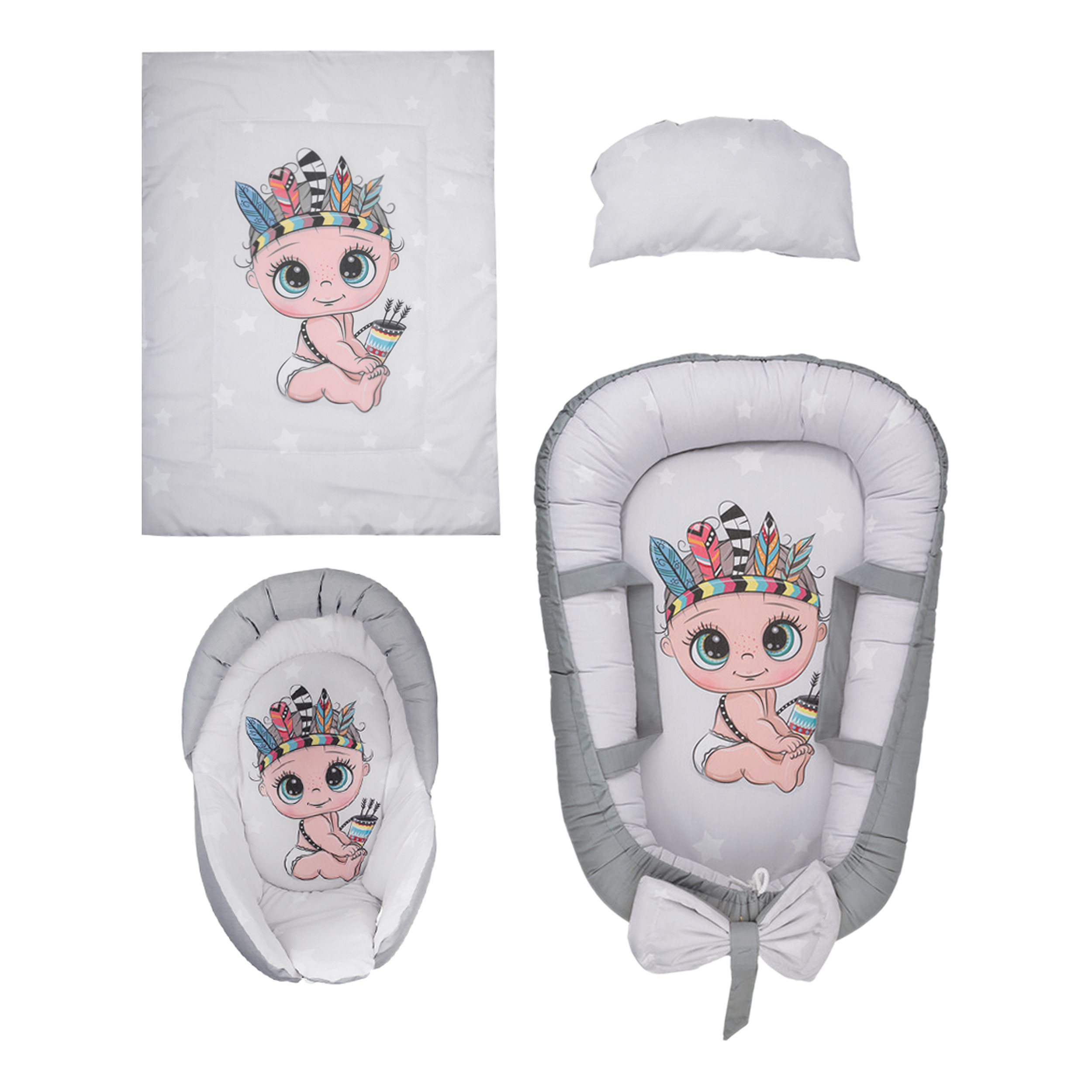 سرویس خواب کودک و نوزاد مدل 001 مجموعه 4 عددی