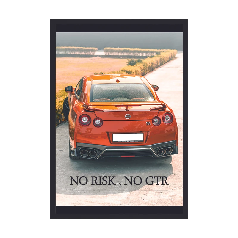 تابلو مدل NISSAN GTR کد 04 فریم مشکی