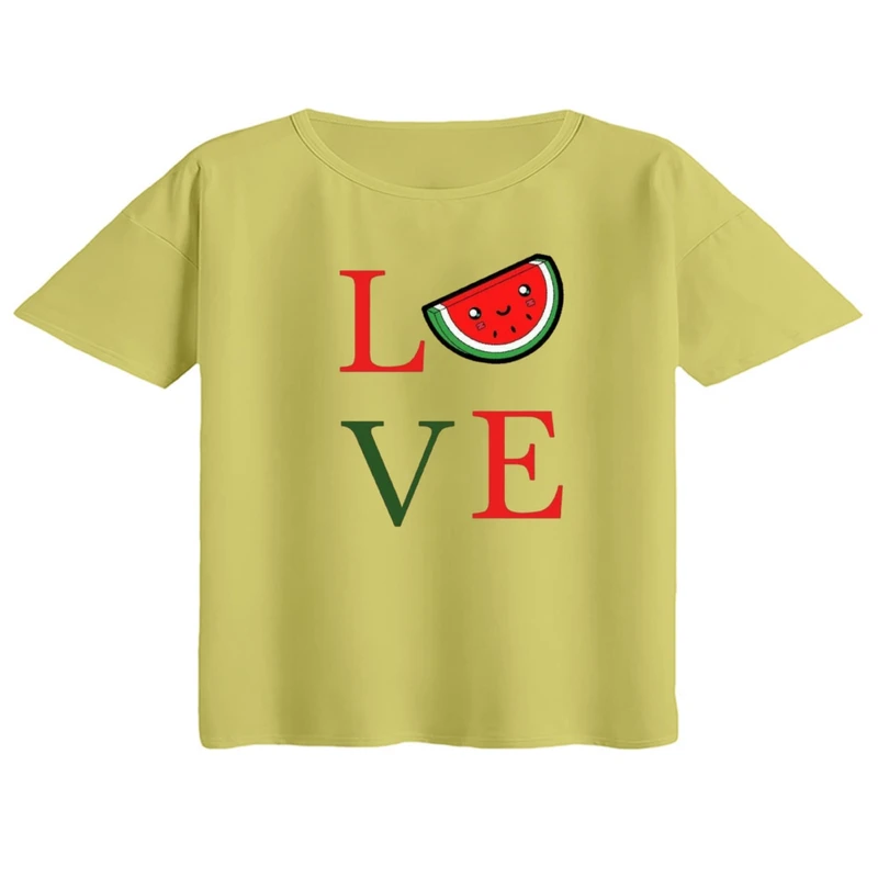 کراپ تی‌شرت آستین کوتاه زنانه مدل نوشته یلدایی کد 7