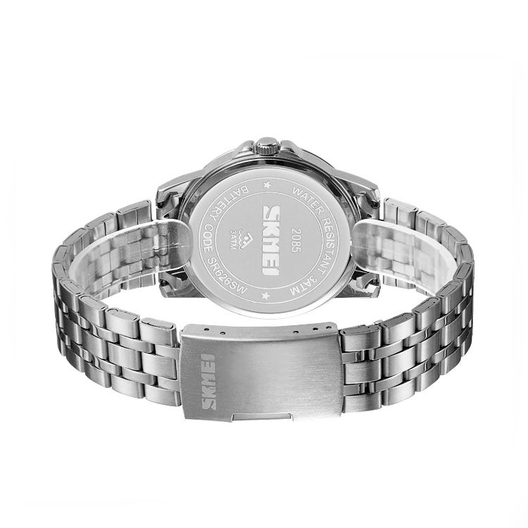 ست ساعت مچی عقربه ای زنانه و مردانه اسکمی مدل 2084-2085 SIBK -  - 8
