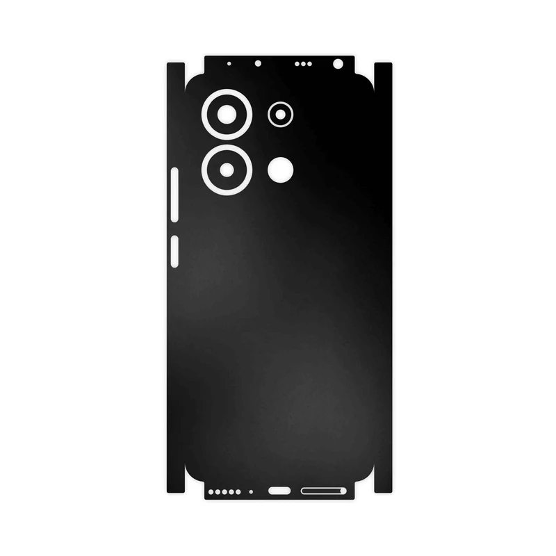 برچسب پوششی ماهوت مدل Matte-Black-FullSkin مناسب برای گوشی موبایل شیائومی Redmi Note 13 4G