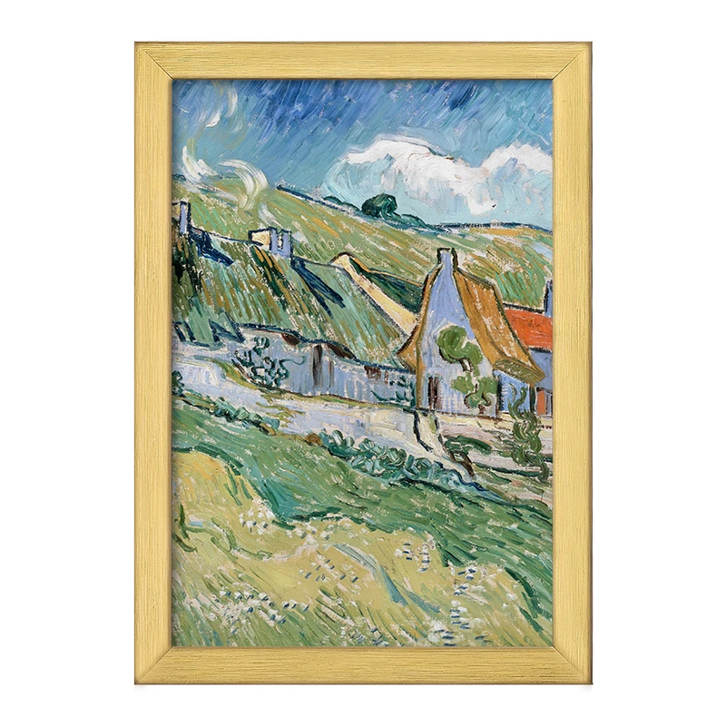 تابلو خندالو طرح کلبه ونسان ونگوگ (Van Gogh) کد 36785