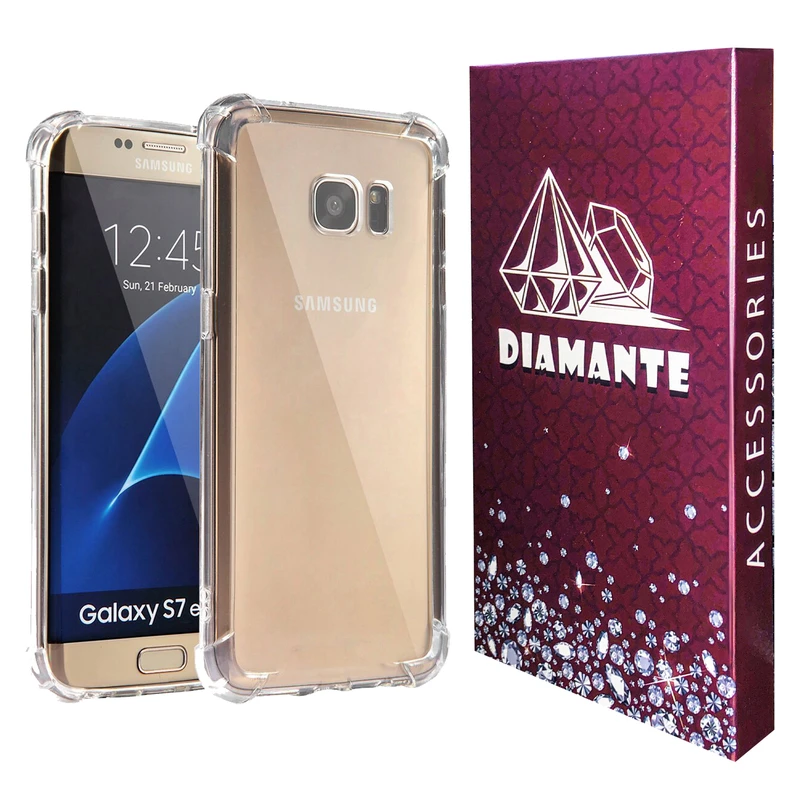 کاور دیامانته مدل shiny Ros مناسب برای گوشی موبایل سامسونگ Galaxy S7 Edge