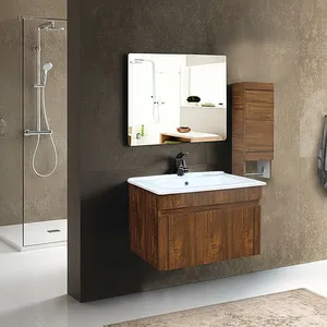 ست کابینت روشویی آزالیا مدل WB01_60 به همراه آینه و باکس