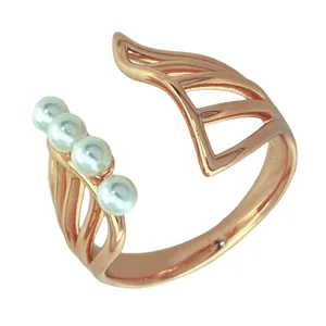 انگشتر زنانه ژوپینگ مدل مروارید کد R4210