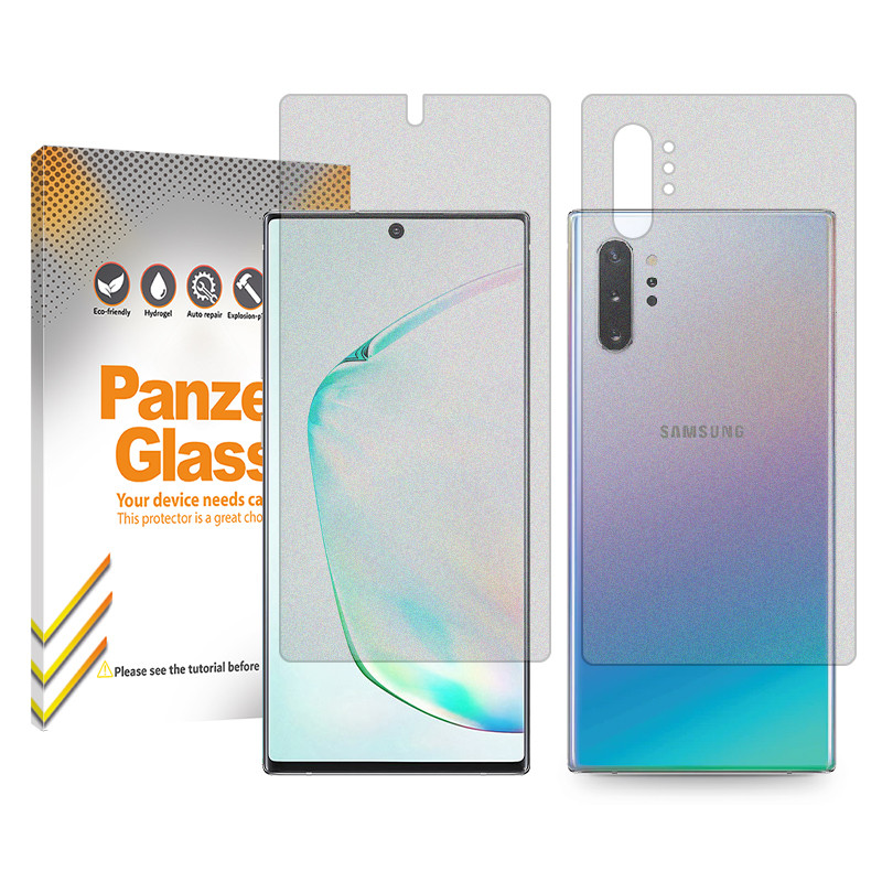 محافظ صفحه نمایش مات پنزر گلس مدل Resistant مناسب برای گوشی موبایل سامسونگ Galaxy Note10 Plus به همراه محافظ پشت گوشی