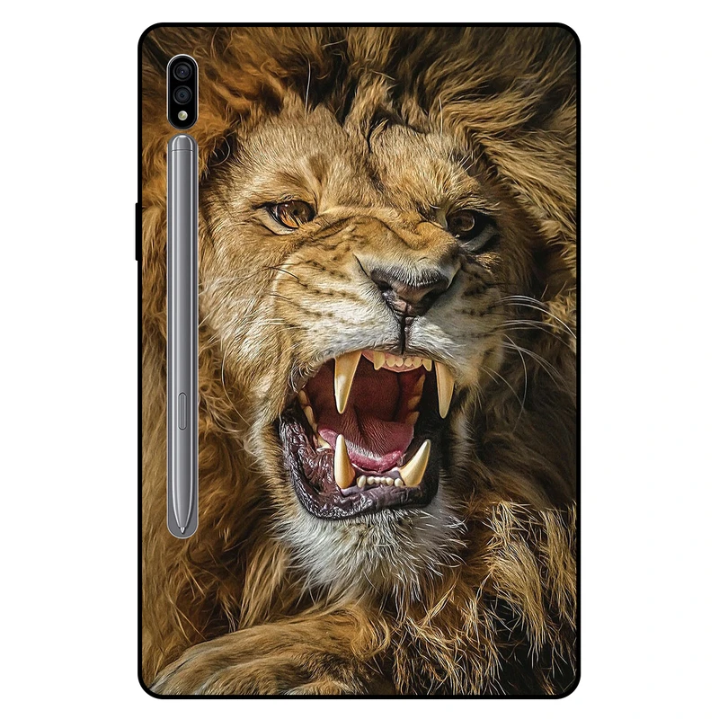 کاور مگافون طرح شیر مدل 8274 مناسب برای تبلت سامسونگ Galaxy Tab S8 11.0 2022 / X700 / X706 