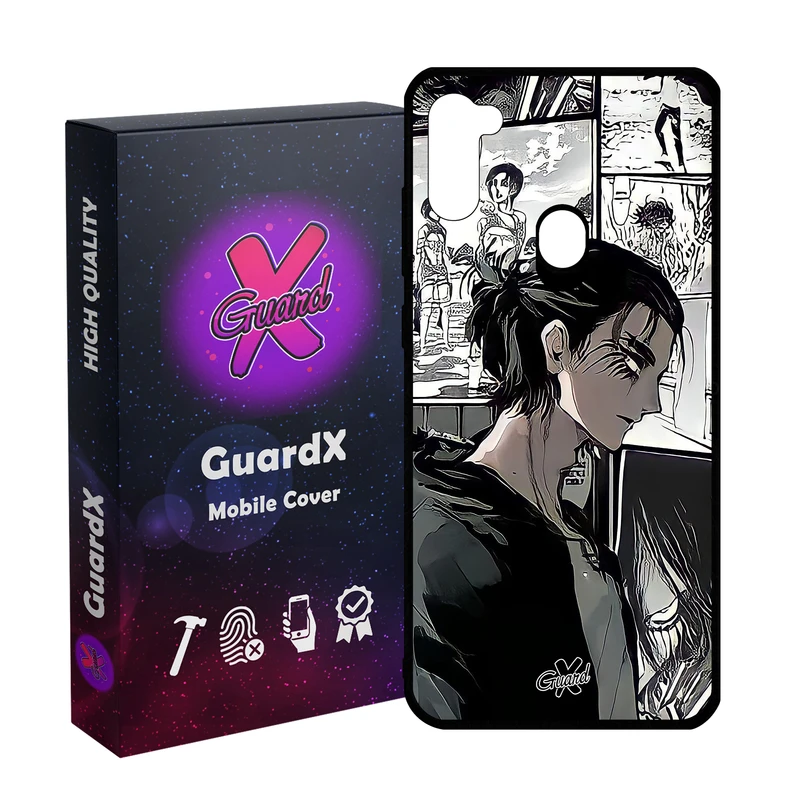 کاور گارد ایکس طرح Eren Yeager Anime مدل Glass10442 مناسب برای گوشی موبایل سامسونگ Galaxy A11/M11
