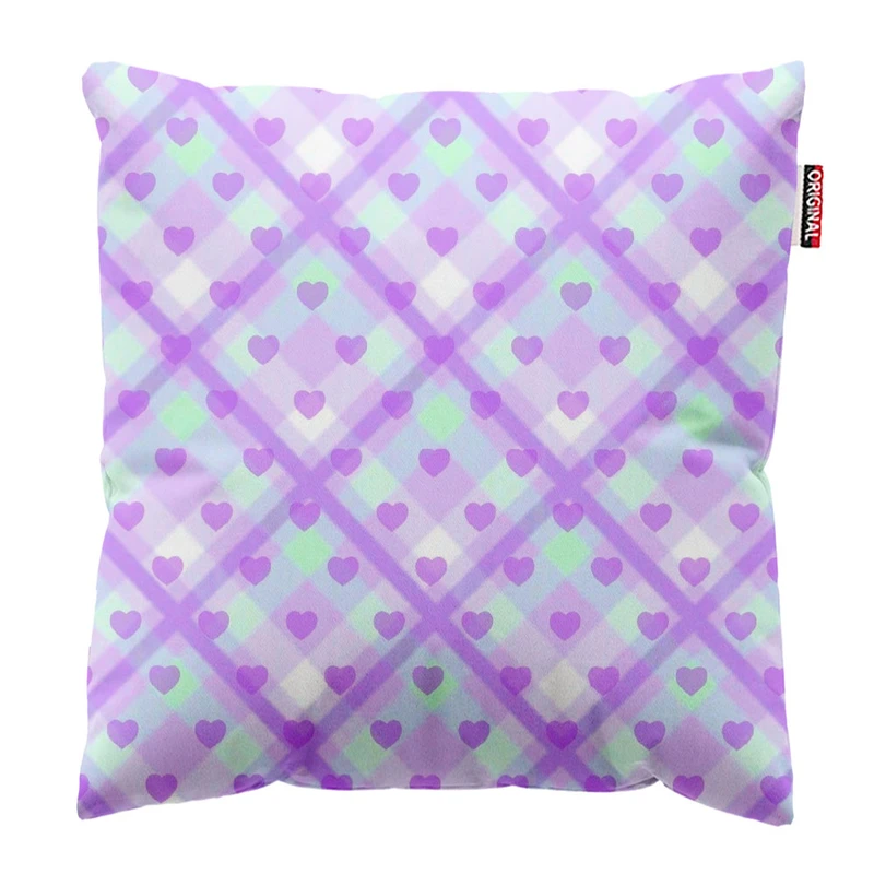  کوسن پاد آفرین طرح قلب کد 2880 سایز 30*30 سانتی متر