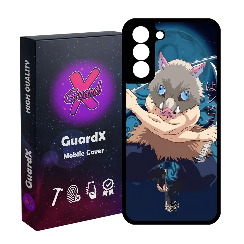 کاور گارد ایکس طرح شیطان کش انیمه مدل Glass10560 مناسب برای گوشی موبایل سامسونگ Galaxy S21 FE